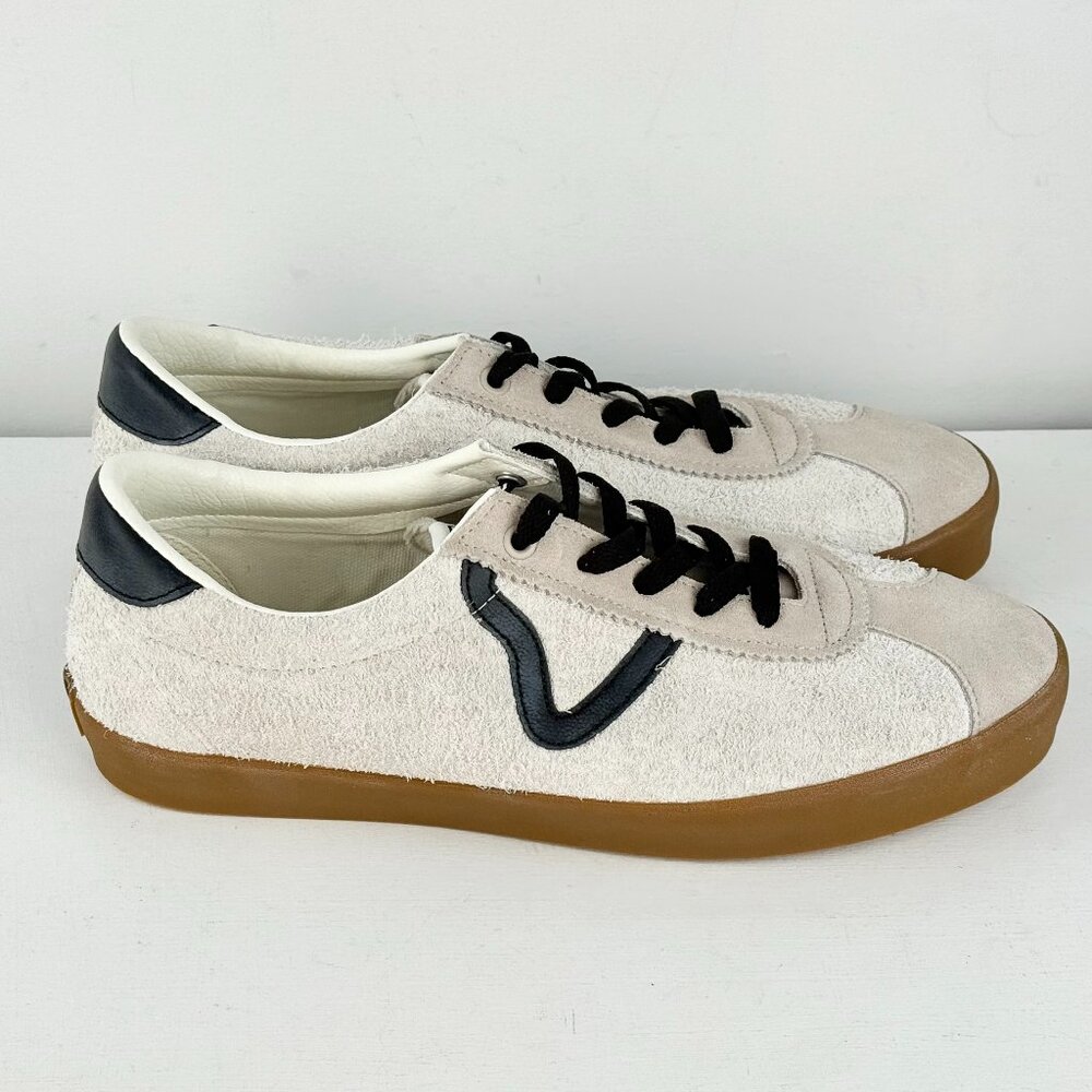 Men's 9, Women's 10.5 -VANS Sport Low Multi/ Marshmallow Gum Suede Sneaker